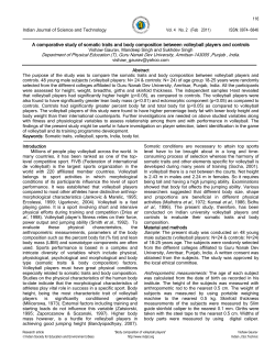 A comparative study of somatic traits and body composition between
