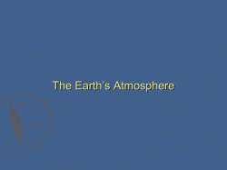 The Earth`s Atmosphere