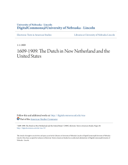 1609-1909. The Dutch in New Netherland and the United States