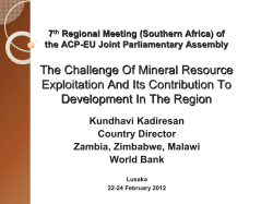 The Challenge Of Mineral Resource Exploitation And Its