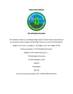 Robin Hood Challenge - Girlguiding Nottinghamshire