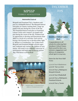 School Games Update December 2015