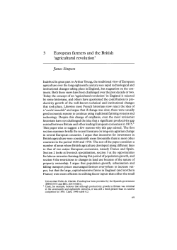 European farmers and the British `agricultural revolution`