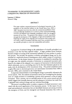 TELEGRAPHS TO INCANDESCENT LAMPS