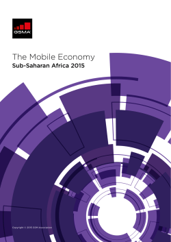 The Mobile Economy Sub-Saharan Africa 2015
