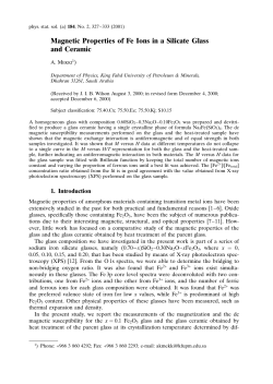 Magnetic Properties of Fe Ions in a Silicate Glass and Ceramic