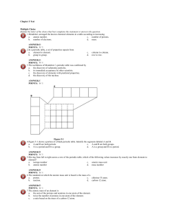 Chapter 5 Test Multiple Choice Identify the letter of the choice that