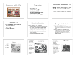 Compromise and Civil War