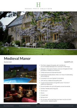 Medieval Manor - House Party Solutions