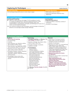 Exploring Art Techniques Lesson 4