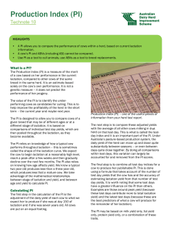 Production Index (PI)