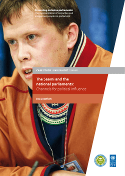 The Saami and the national parliaments - Inter