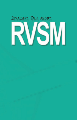 Straight Talk About RVSM