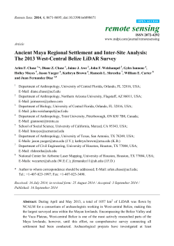 Ancient Maya Regional Settlement and Inter-Site Analysis