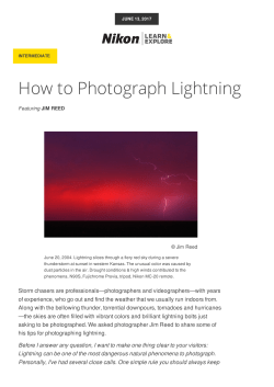 How to Photograph Lightning