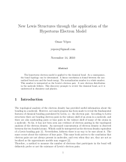 New Lewis Structures through the application of the