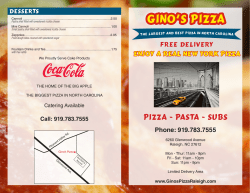 Ginos Pizza Raleigh - Gino`s Pizza | Raleigh Pizzeria