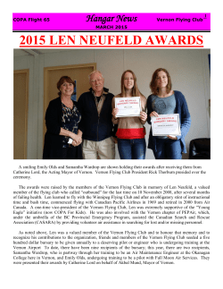 march 15 newletter - Vernon Flying Club
