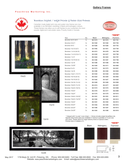 Peachtree Frames - Peachtree Marketing Inc.