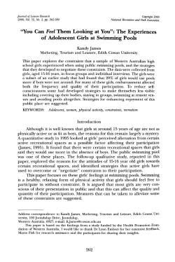 "You Can Feel Them Looking at You": The Experiences of