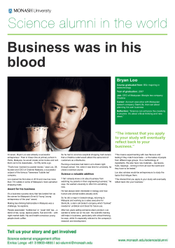 Bryan Loo - Monash University