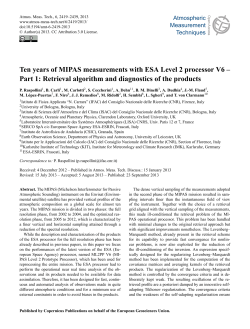 Ten years of MIPAS measurements with ESA Level 2 processor V6