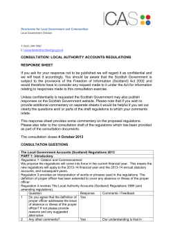 Local Authority Accounting Regulations 2013