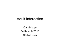 Adult interaction