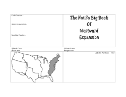 The Not So Big Book Of Westward Expansion