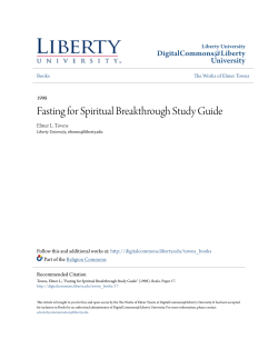 Fasting for Spiritual Breakthrough Study Guide