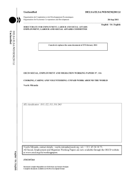 Unpaid Work Around the World