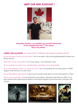 MEET OUR NEW ASSISTANT !