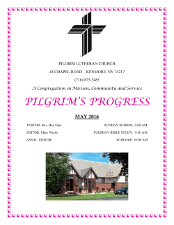 May 2016 - Pilgrim Lutheran Church Home