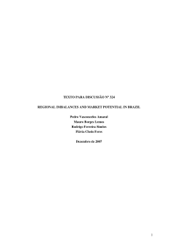 1 TEXTO PARA DISCUSS&Atilde;O N&deg; 324 REGIONAL - Cedeplar