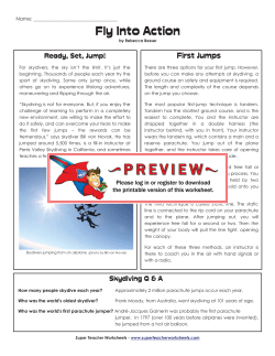 answer key - Super Teacher Worksheets