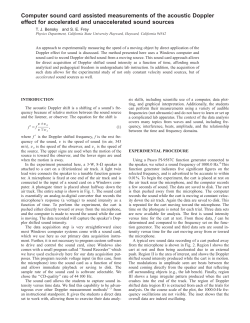 Computer sound card assisted measurements of the acoustic