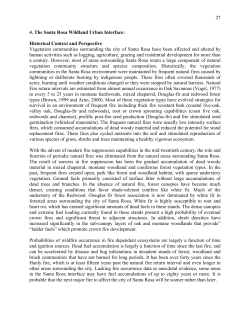 Santa Rosa Wildland Urban Interface Report