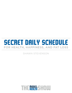 Secret Daily Schedule