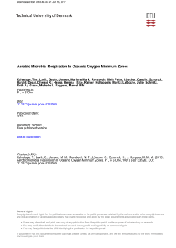 Aerobic Microbial Respiration In Oceanic Oxygen