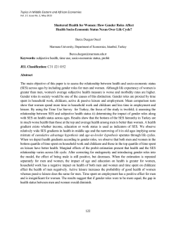 Shattered Health for Women - Topics in Middle Eastern and North