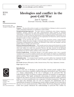 Ideologies and conflict in the post-Cold War