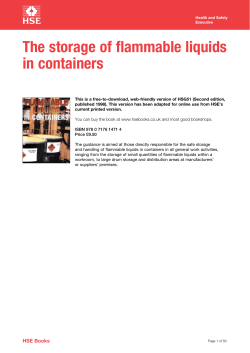 HSG51 The storage of flammable liquids in containers