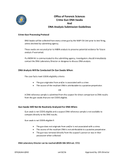 OFS Gun Swab Policy -