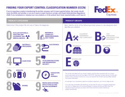 finding your export control classification