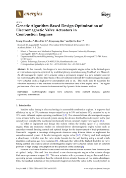 Genetic Algorithm-Based Design Optimization of Electromagnetic