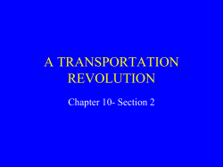 a transportation revolution