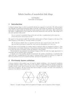 Infinite families of monohedral disk tilings