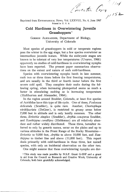 Full-text - Grasshoppers and Climate Change