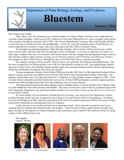 Bluestem - Plant Biology - Oklahoma State University