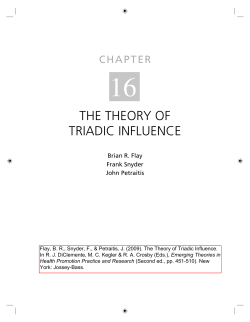 The Theory of Triadic Influence